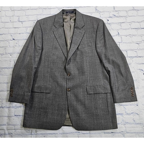 RALPH Ralph Lauren Blazer Jacket Sport Coat Gray Plaid Wool Cashmere MENS SZ 44L - Picture 5 of 12